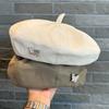Chic Faux Leather Beret for Women - Waterproof, Non-Stretch, Fashionable British Retro Style Octagonal Cap