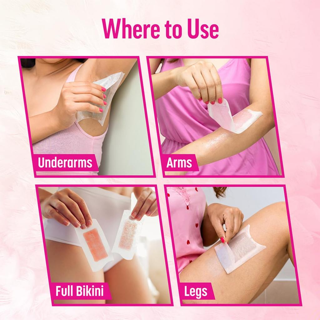 Veet Professional Waxing Strips Kit for Dry Skin, 20 Strips (Pack of 3) | Gel Wax Hair Removal for Women | Up To 28 Days of Smoothness