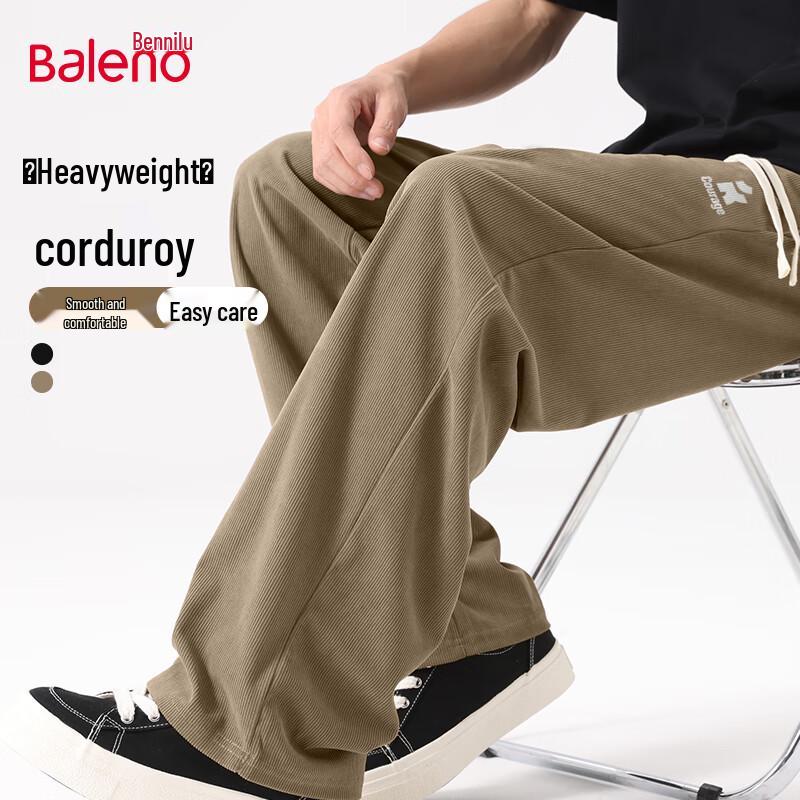 

Baleno Men s Corduroy Straight Leg Casual Pants 5XL