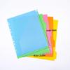 Tranbo A4 11-Hole Color Index Divider, 5-Page PP Folder