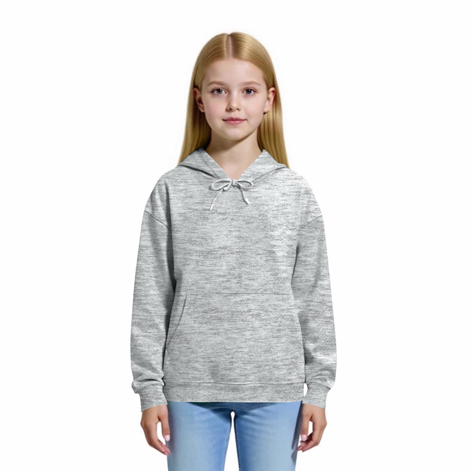 

Детская толстовка с капюшоном для мальчиков и девочек, модная толстовка с длинными рукавами и принтом 140