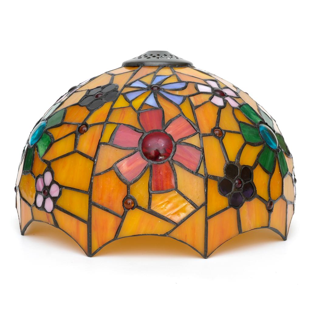 Scandinavian lampshade Stained glass cherry blossoms style Replacement 12" 30CM Handmade retro lampshade Easy replacement