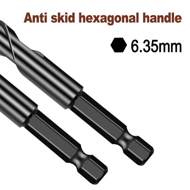 Bit Set For Drill Drill Bits For Stainless Steel Quick-Change Shock-Resistant Anti-Slip Socket Tool Precise Drilling For