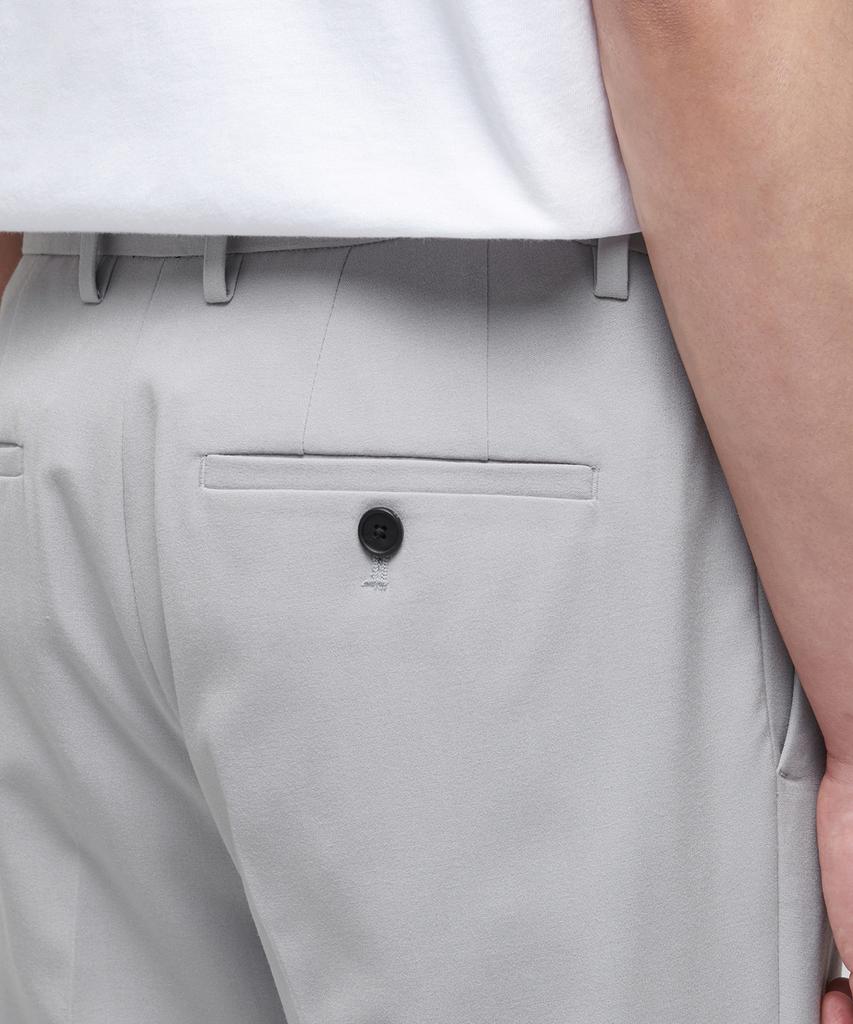 Musinsa Standard Lightweight Tapered Turn-Up Hidden Banding Crop Slacks [Light Gray]
