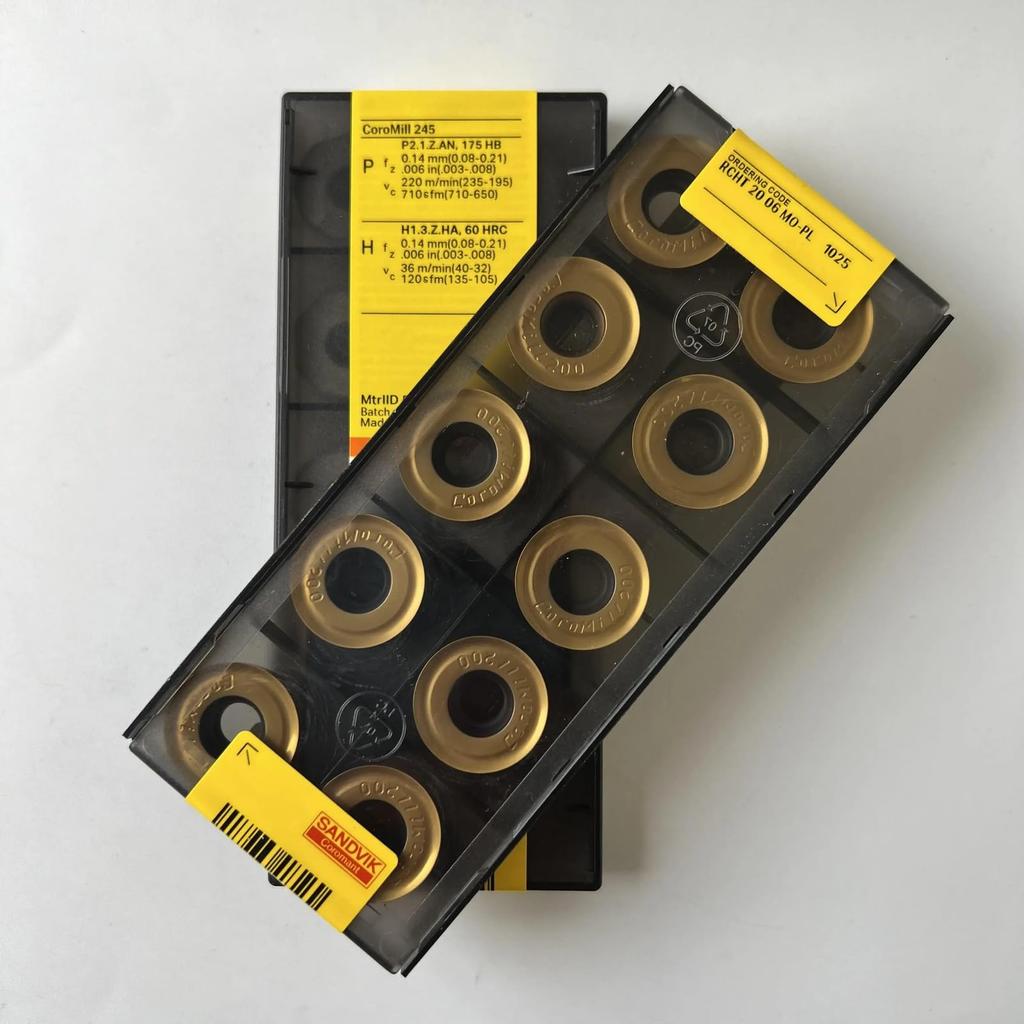 Original Sandvik / RCHT2006M0-PL 1025 /CNC Lathe Carbide Blade Tool 10 Pcs