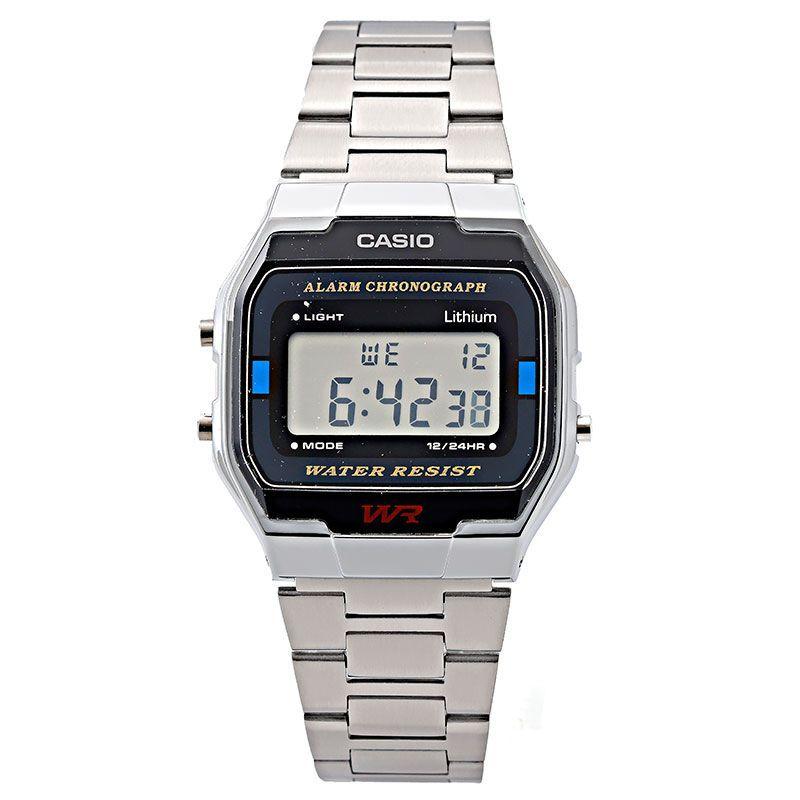 Used [New] [1 year warranty] Casio watch CASIO STANDARD A163WA-1Q Silver Black Men s CASIO