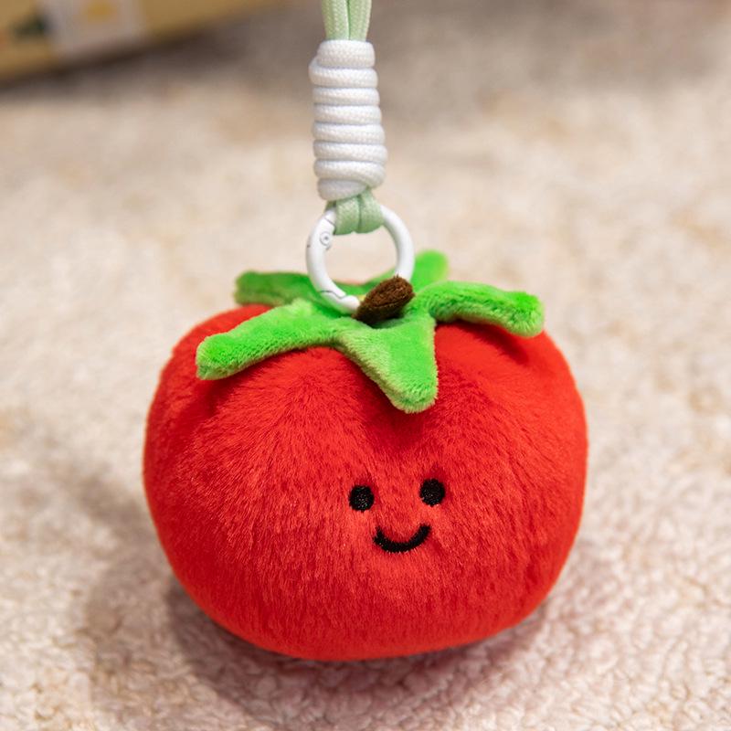 Adorable Plush Vegetable & Fruit Keychain Doll Ornament Gift for Kids