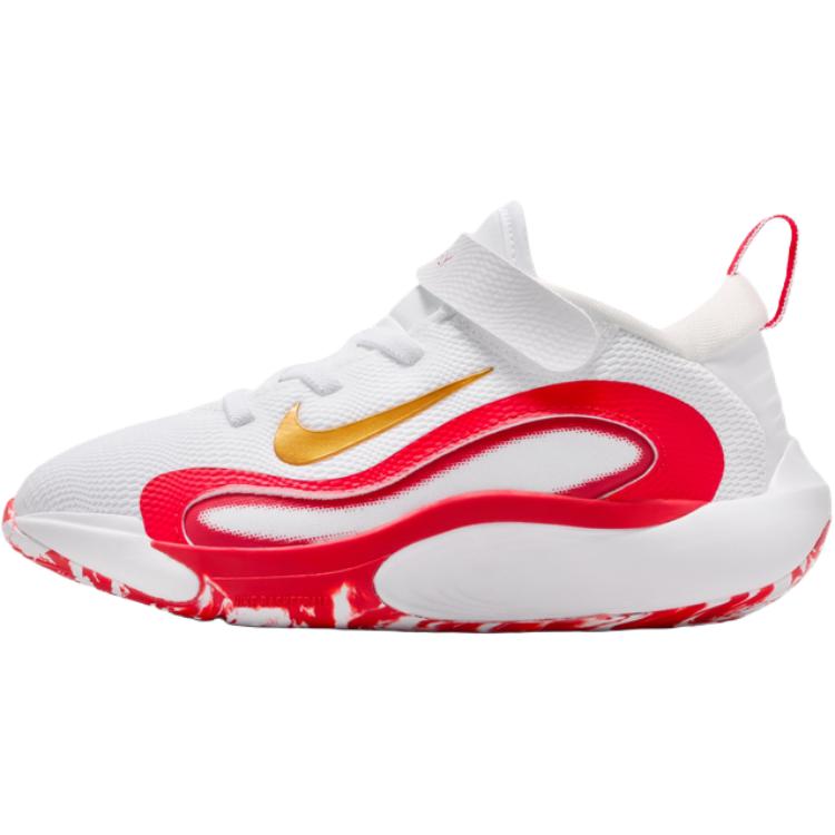 

Nike ISOFLY Fabric Comfortable And Lightweight Breathable Rebound Slip Resistant Mid top Basketball Shoes White Kids FQ7670-102 31