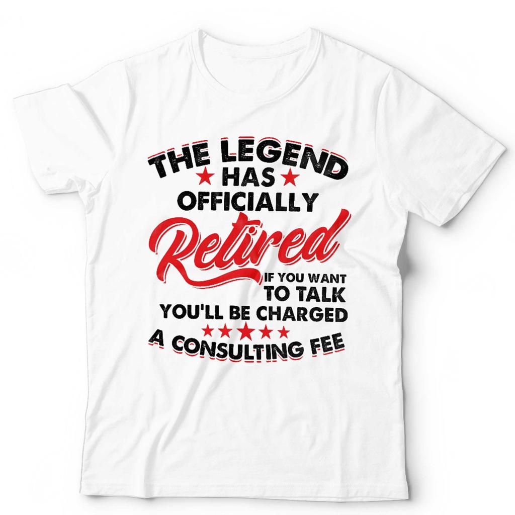 T-shirt Unisex RetireUnisext La Leggenda è Ufficialmente Andata in Pensione Unisex 2026 Divertente Umorismo