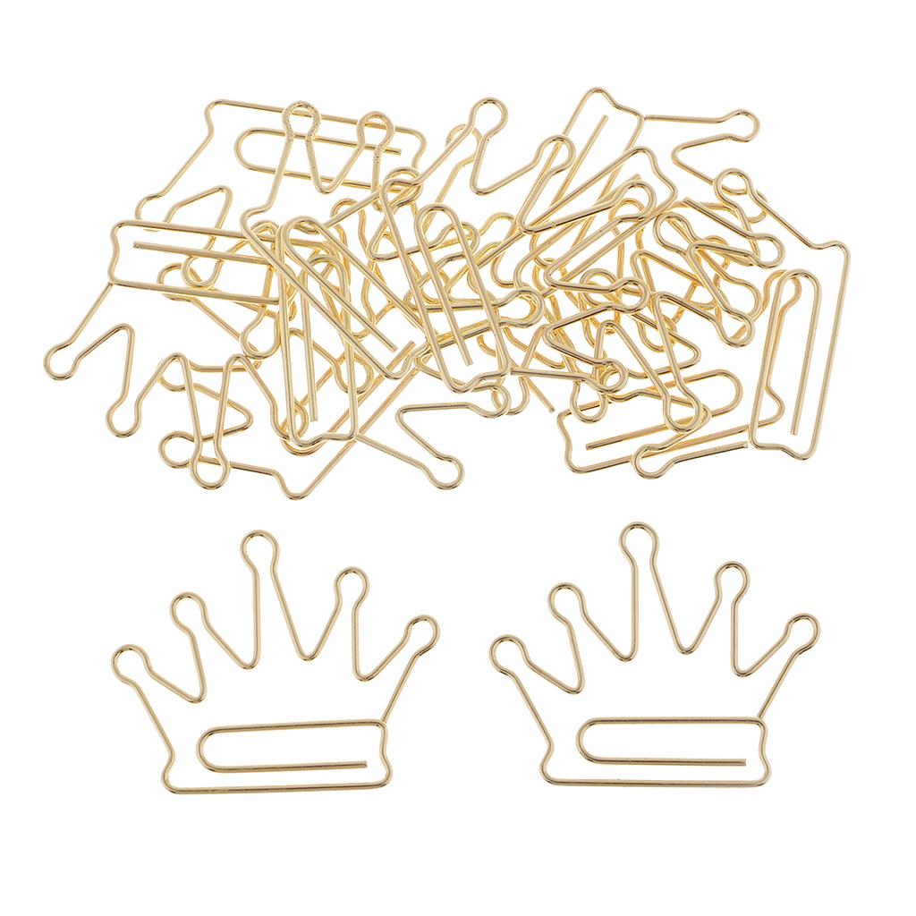 12 Packs Creative Cute Metal Paper Clips Bookmark
