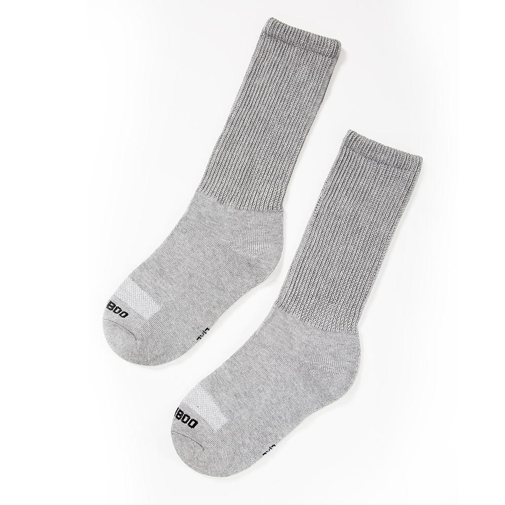 Bamboo Fiber Plus Size, Non-binding Mid-calf Socks for Elderly Men & Women