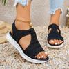 Summer new women's casual and comfortable fish mouth flying woven sandals
