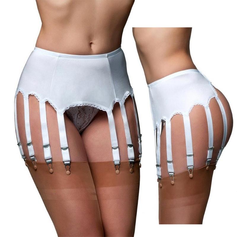 Garter Belts/Sexy Suspender Belt with 10 Straps Plastic Clip for Women's Stockings/Lingerie (Garter Belt Solds Only)