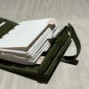 Portable Green Leather Notebooks M5 Hand Ledgers New Loose Leaf Notebook