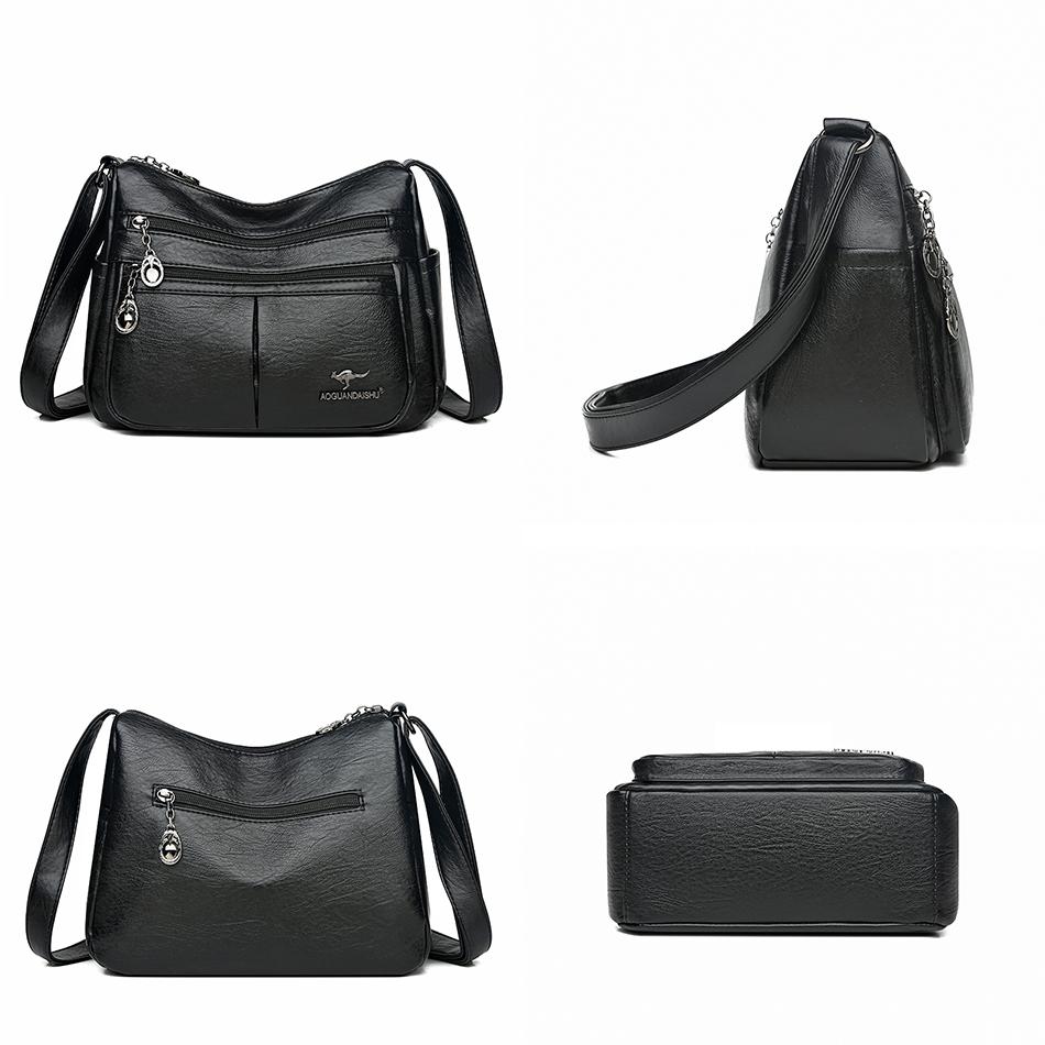 2023 Trend Genți de umăr din piele moale, de înaltă calitate, pentru femei