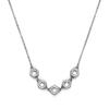 Olivia Burton Trend Ever Stacked Crystal Silver Necklace Women's (24100339)
