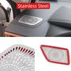 For Haval Jolion  2022 2023 Stainless Steel Car Front Air Vent Dashboard Outlet Frame Cover Trim Ring Stickers