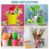 PATIKIL Small Metal Buckets with Handles Mini Buckets Easter Buckets 6pcs Green 2.7"x2.4"