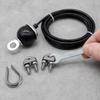 5 piezas Capacidad de Carga 200KG Polea de Fitness Cable de Acero Ajustable Cuerda de Acero Entrenamiento de Fuerza
