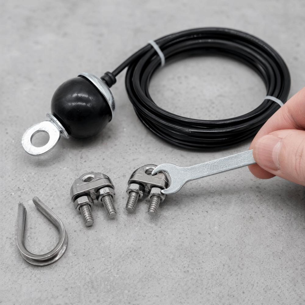 5 piezas Capacidad de Carga 200KG Polea de Fitness Cable de Acero Ajustable Cuerda de Acero Entrenamiento de Fuerza