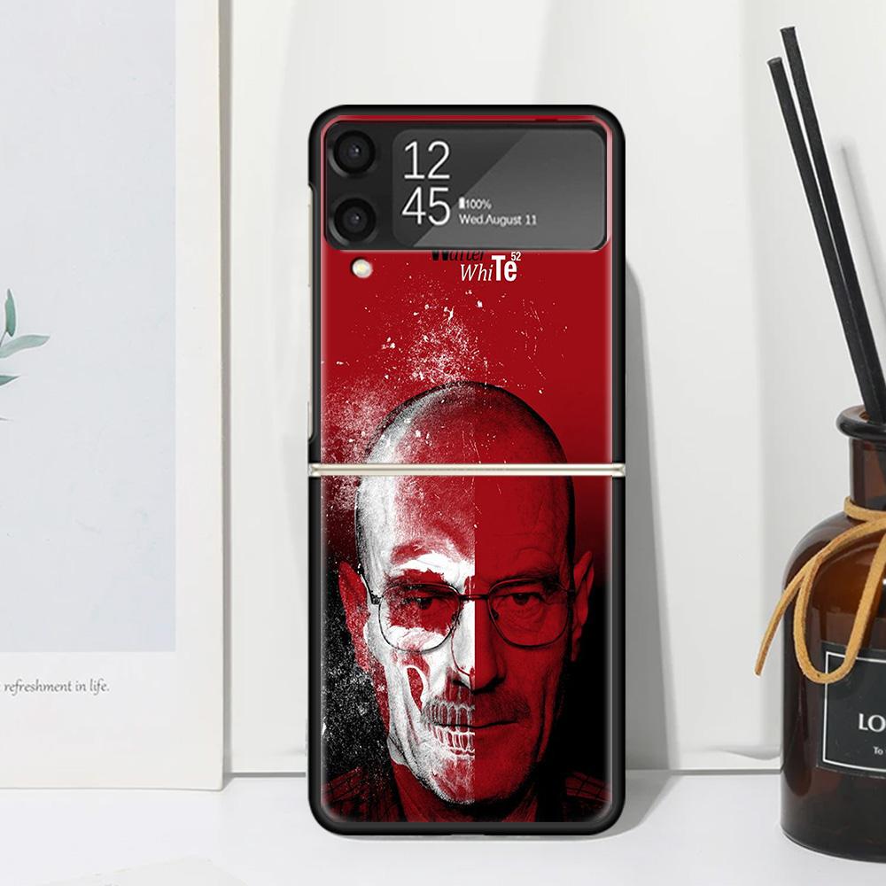 Breaking Bad WalterWhite Phone Case For Samsung Galaxy Z Flip 7 Flip7 Zflip 6 Flip6 5 Flip5 4 Flip4 3 Flip3 5G Fundas Black Cove