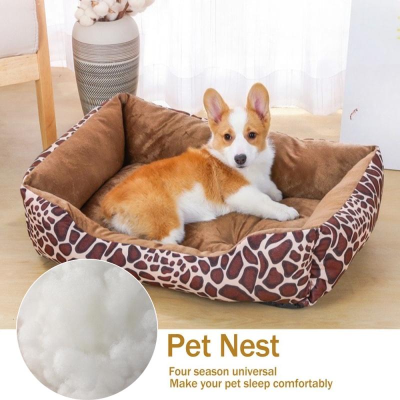 Corduroy Dogs Bed Dog Pet Accessories Plush Calming Sofa Bed Soft Cushion for Little Small Medium Cats Puppy Cama Perros Grandes