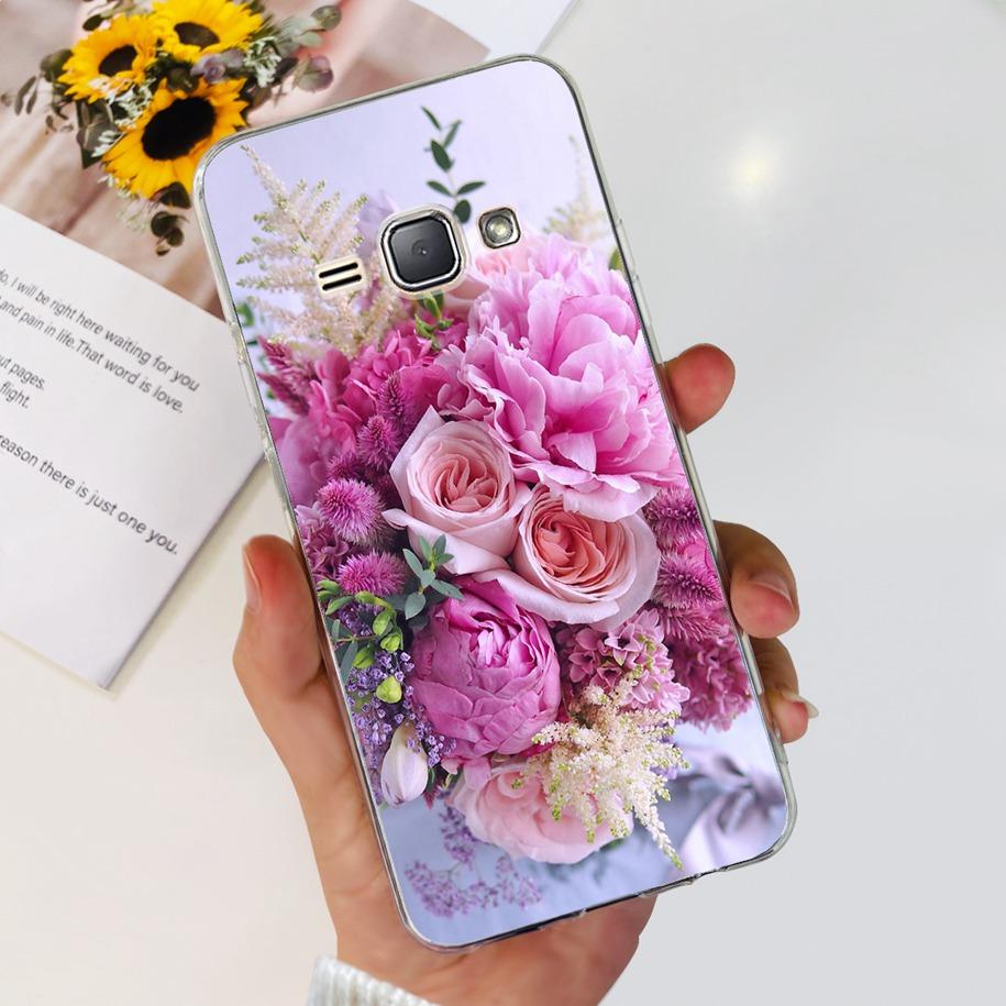 For Samsung J1 2016 Case SM-J120F Cover Fashion Marble Flower Soft Silicone Phone Cover For Samsung J1 Mini J105F J 1 2016 Funda