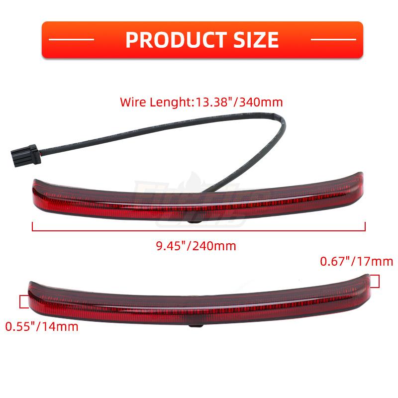 Motorcycle LED Fender Blades Brake Running Light Accessories For Harley Street Glide Trike FLHXXX Tri Glide Ultra Classic