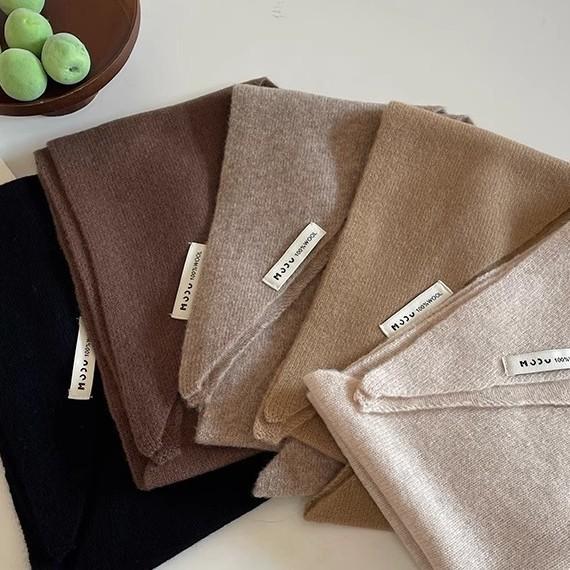 Pure Wool Triangle Scarf Niche Knitted Headscarf Multifunctional Scarf for Women Warm and Versatile Autumn and Winter New Trend
