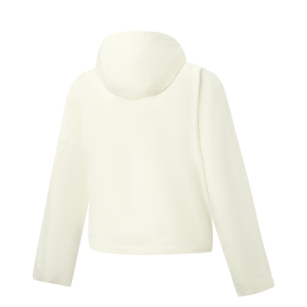 Li Ning Fitness Series Hooded Letter Logo Stitching Windbreaker Women Outerwear AFDW738-1