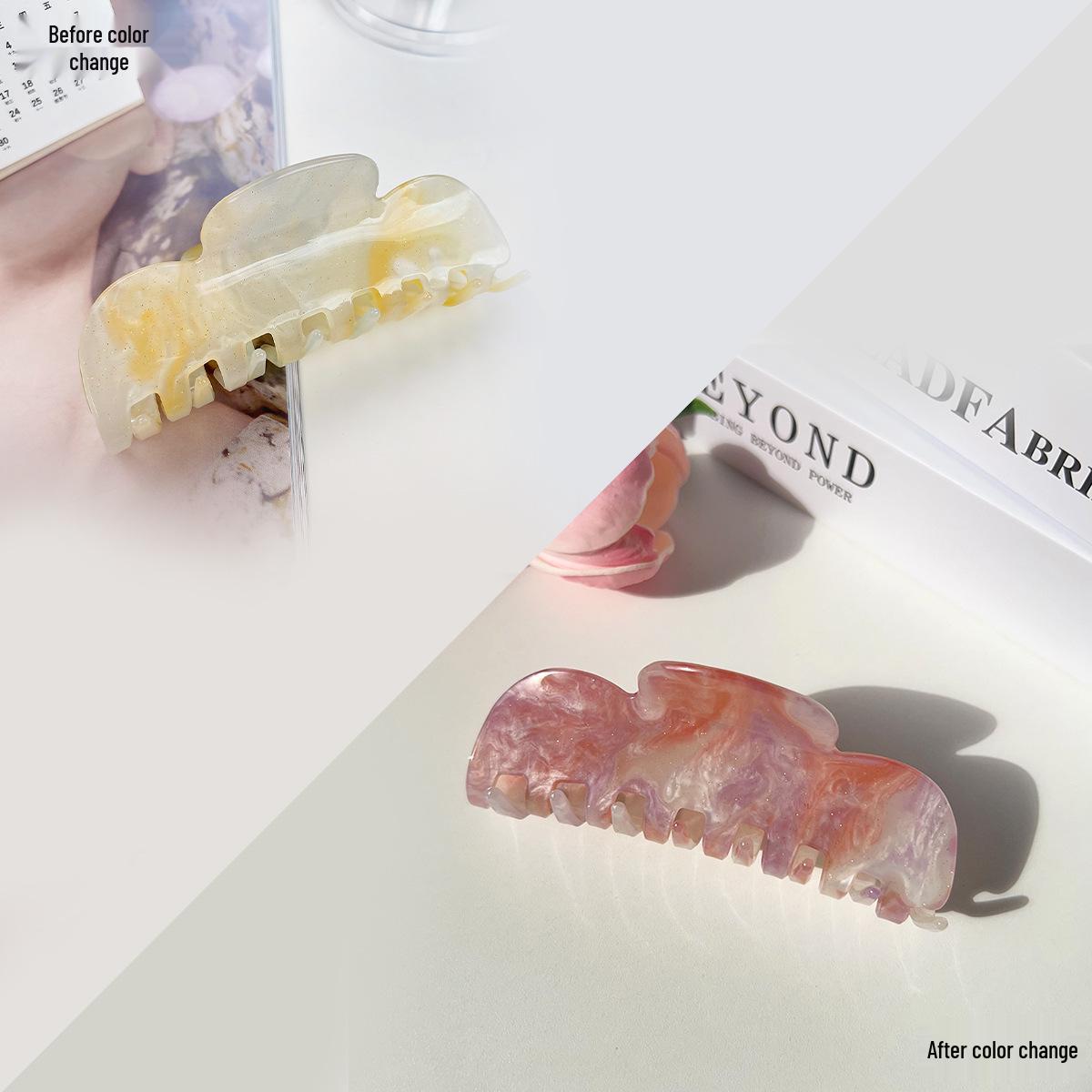 

Меняющая цвет акриловая заколка для волос в корейском стиле - Милый дизайн акулы Direct Manufacturer Sale