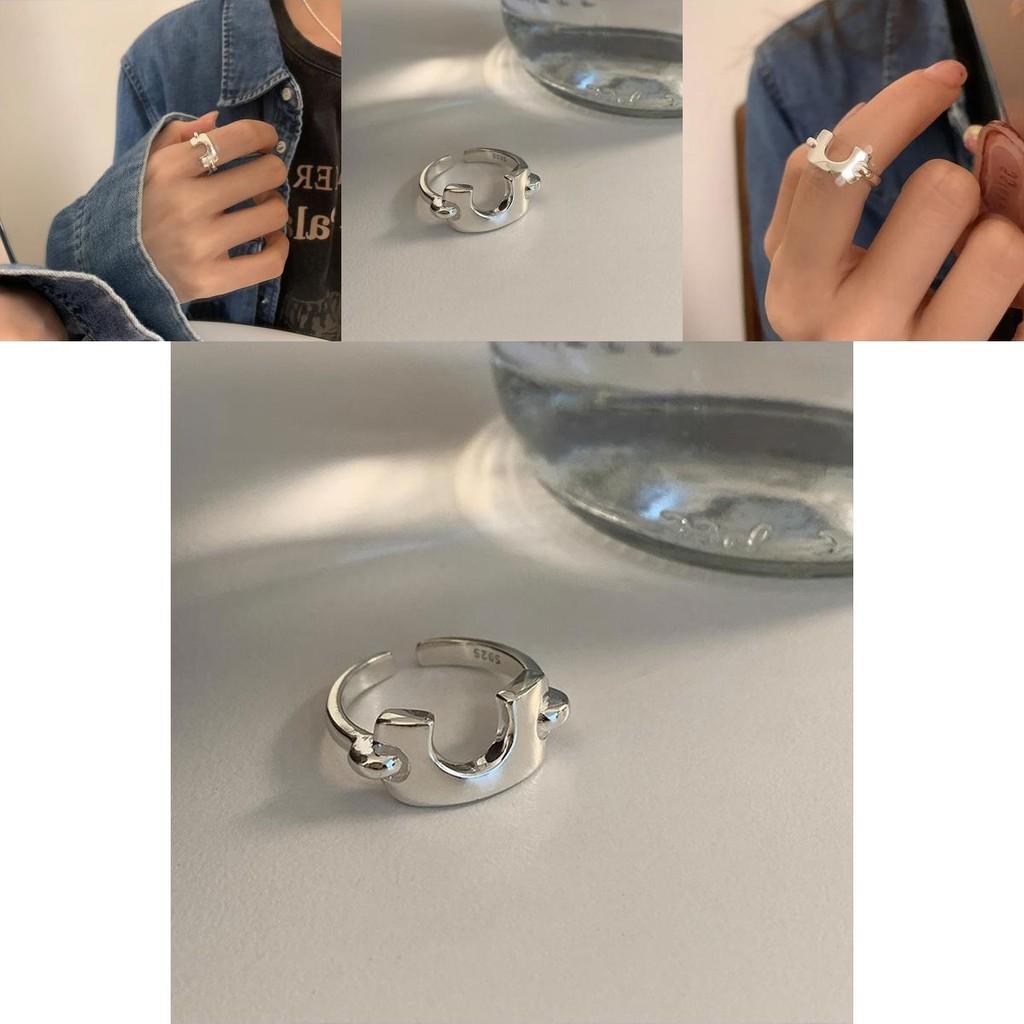 Trendy Adjustable U Shape Ring For Women Unique Korean Style Fashion Accessory