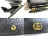 Authentic GUCCI GG Marmont Black Leather Bifold Wallet Compact Wallet #a866  Refurbished