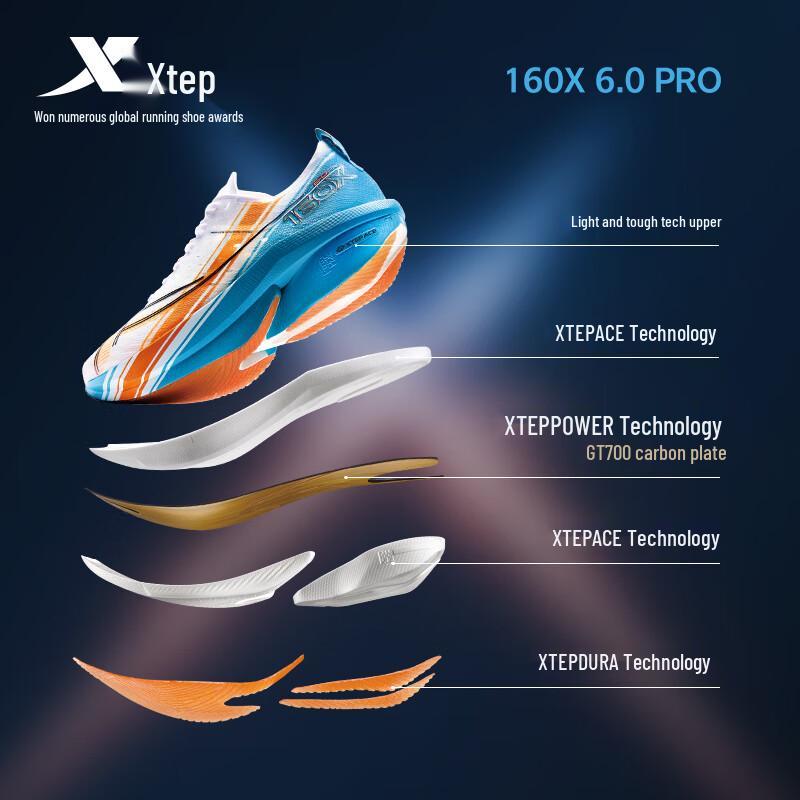 XTEP 160X Pro Series Marathon Racing Running Shoes