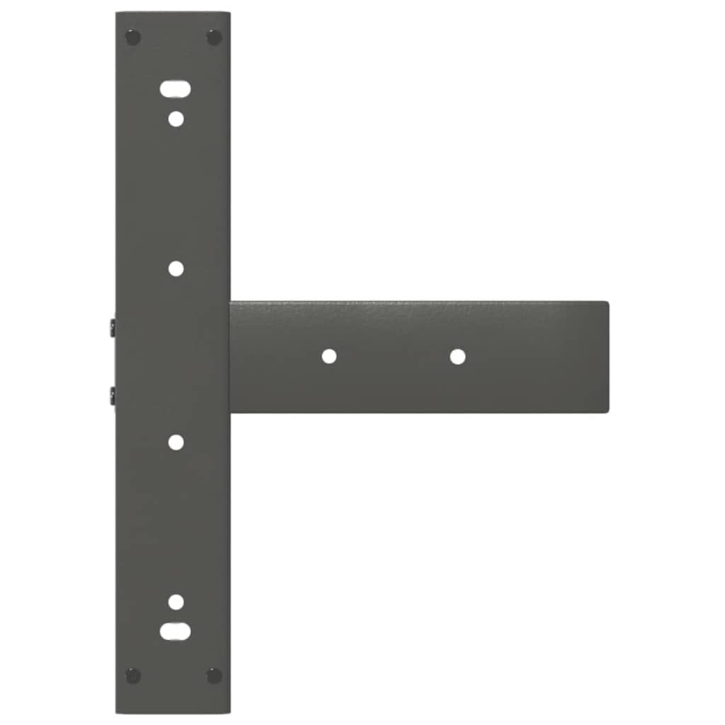Vidaxl Nogi Do Stołu Barowego, 2 Szt., Antracyt, 40X35X(110-111) Cm