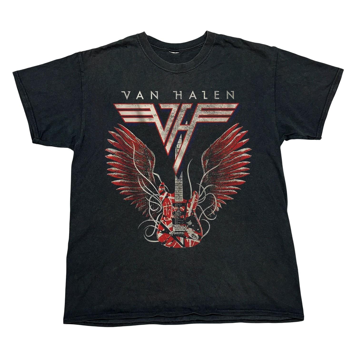 Van Halen Eddie Guitar Rock Band Black Unisex T-shirt Size S-5XL XL