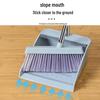 Household Broom & Dustpan Set with Soft Bristles and Non-Stick Squeegee