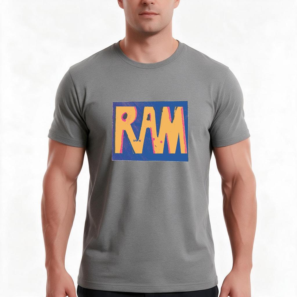 Ram Tshirt Summer Casual Cotton Tee Oversized Streetwear Tops Vintage Graphic Print Loose Fit Short Sleeve 100 Cotton