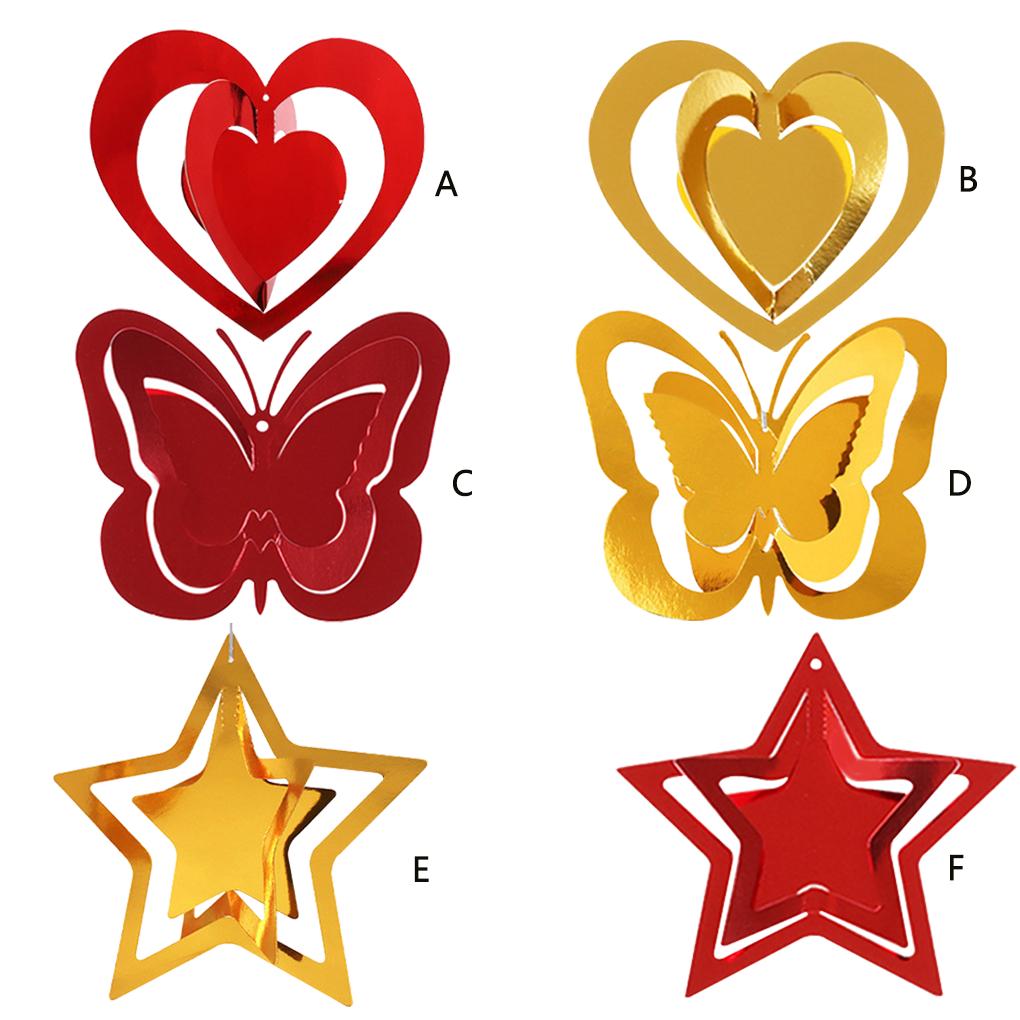 Pendant Decoration PVC Festival Hanging Ornament 3D Hollow Pendant