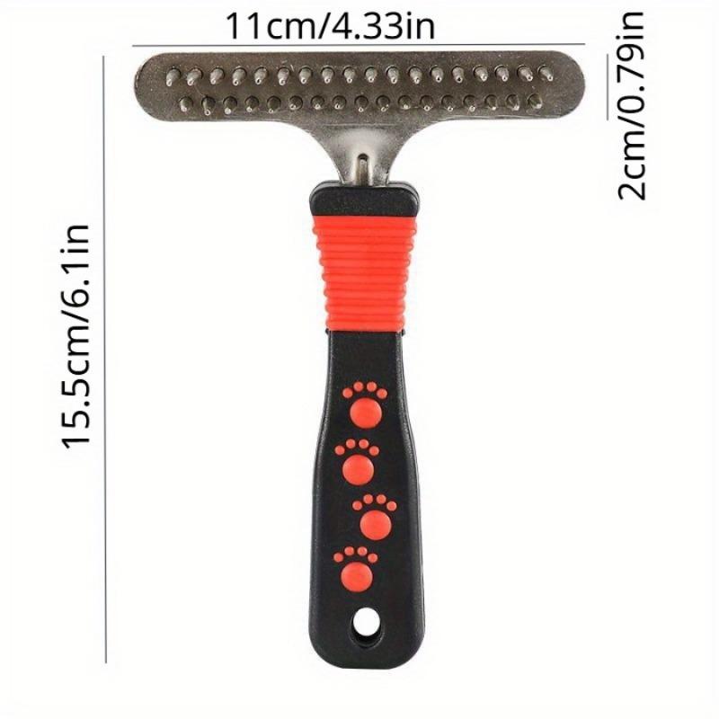 1pc Dog Comb, Thick Hair Comb Pet Comb, Hair Brush, Double Row Comb, Large Dog Hair Comb, Pet Dog Hair Removal Supplies