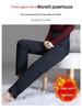 Women's High Waist Winter Down Pants - Casual, Warm, Loose Fit, Plus Size, Cotton Thickened, Straight Leg for Middle-aged and Elderly