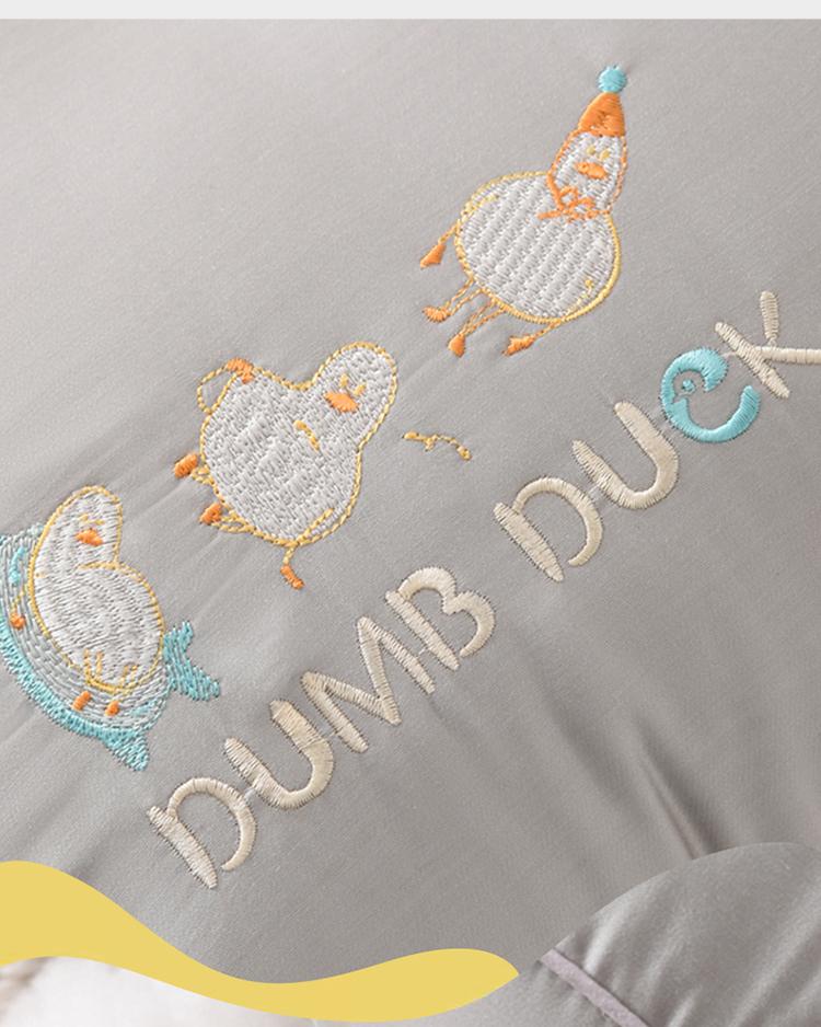 Yongyouwan Cute Children Adult Students Shaped Neck Protection Low lying Flat Duck Pillow Pillow Core 3D Partition Design Neck Protection