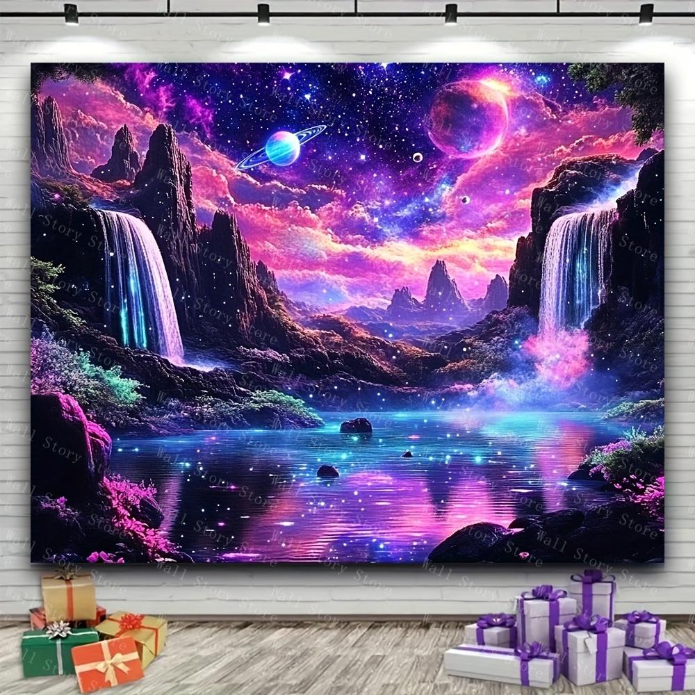 Moderne Galaxie Wandteppich Weltraum Wandteppich Wand für Wohnzimmer Wandteppich Schlafzimmer Wandteppich Büro Zuhause Nachttisch Wandteppich