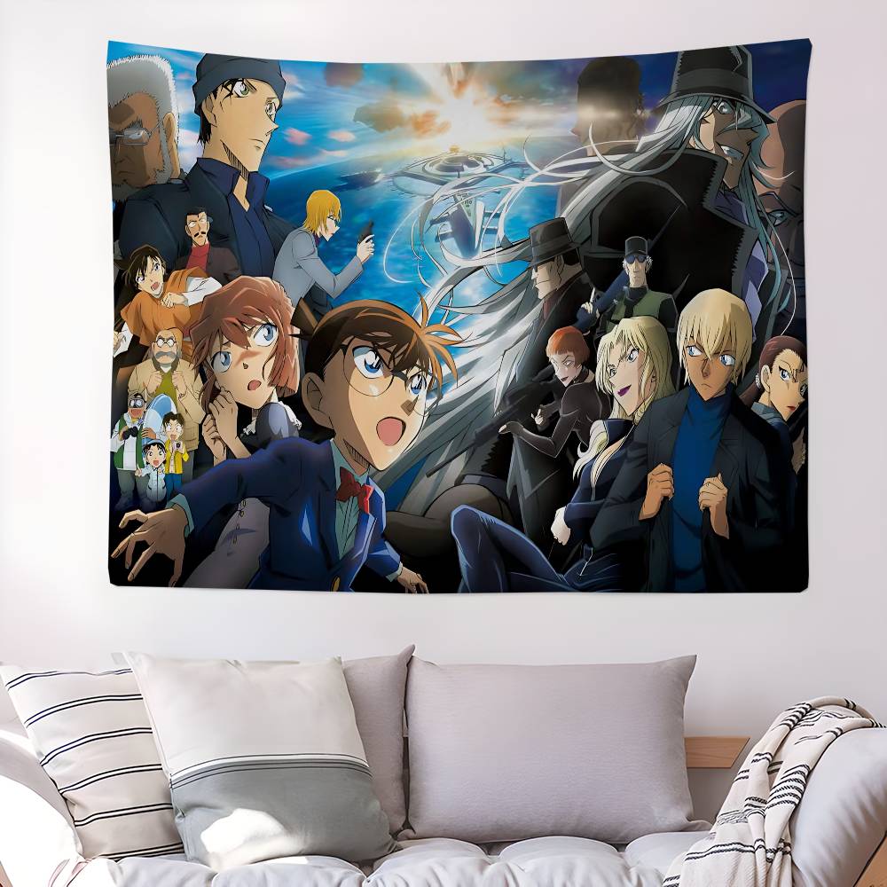Anime Detective Conan Anime Tapestry Wall Hanging Decoration Household Wall Hanging Home Decor