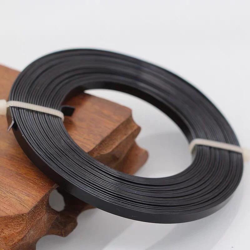 5Meters / Piece 3mmx1mm Colour Flat Aluminum Wire Soft Metal Floristry Wire For DIY Handmade Jewelry Crafts Modeling Accessories