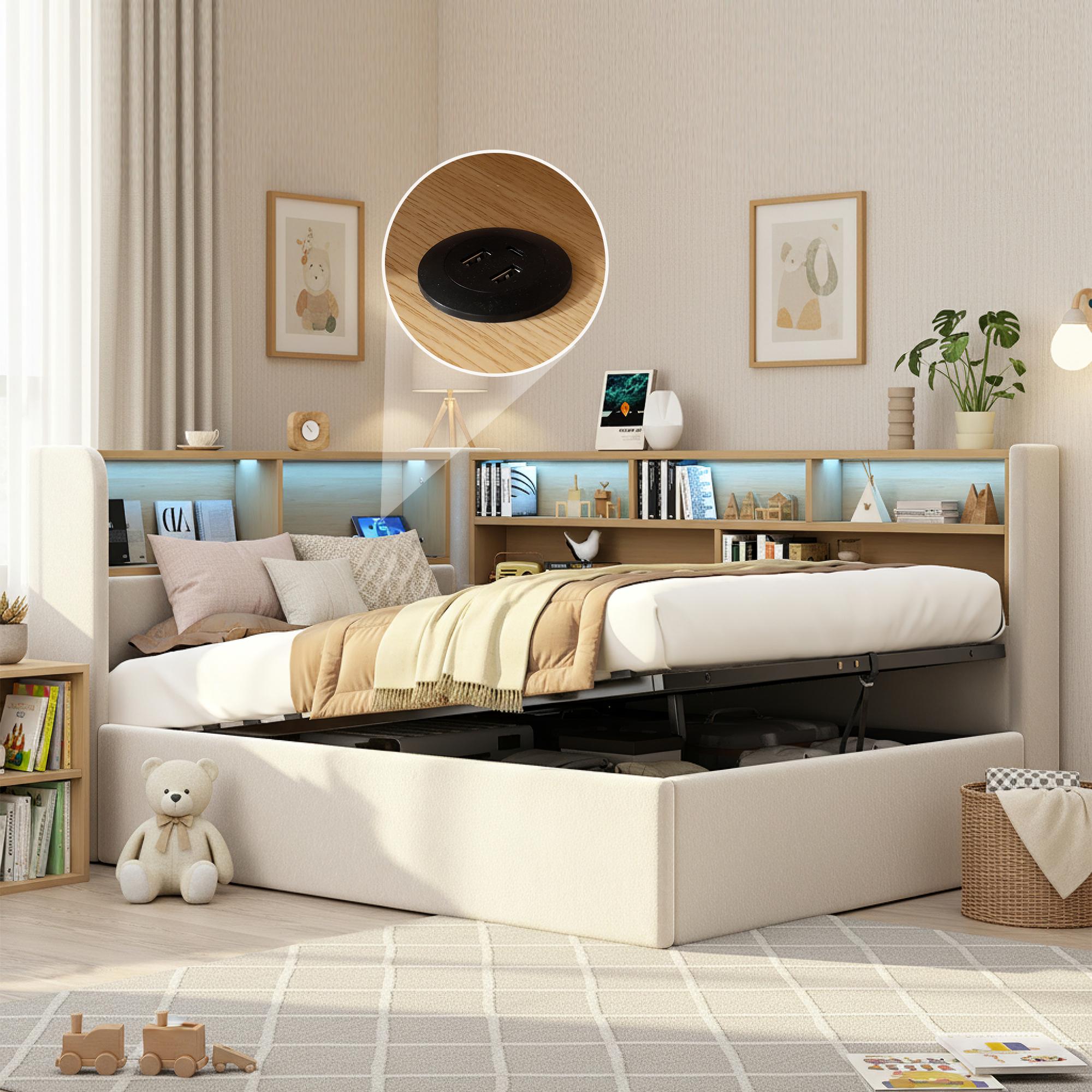 Daybed 90x200 cm with Hydraulic Storage