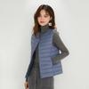 Women's O Neck Sleeveless Puffer Vest Loose Fit Casual Lightweight Down Gilet For Autumn Winter Daily Outfit