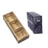 3 Grids Wooden Tea Box Coffee Holder Countertop Organizer Cabinets
