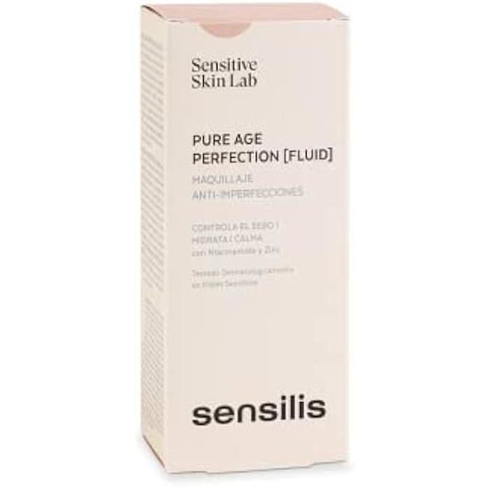 Fond de teint - SENSILIS - Pure Age Perfection - Anti-imperfections - Peaux grasses - 03-Beig