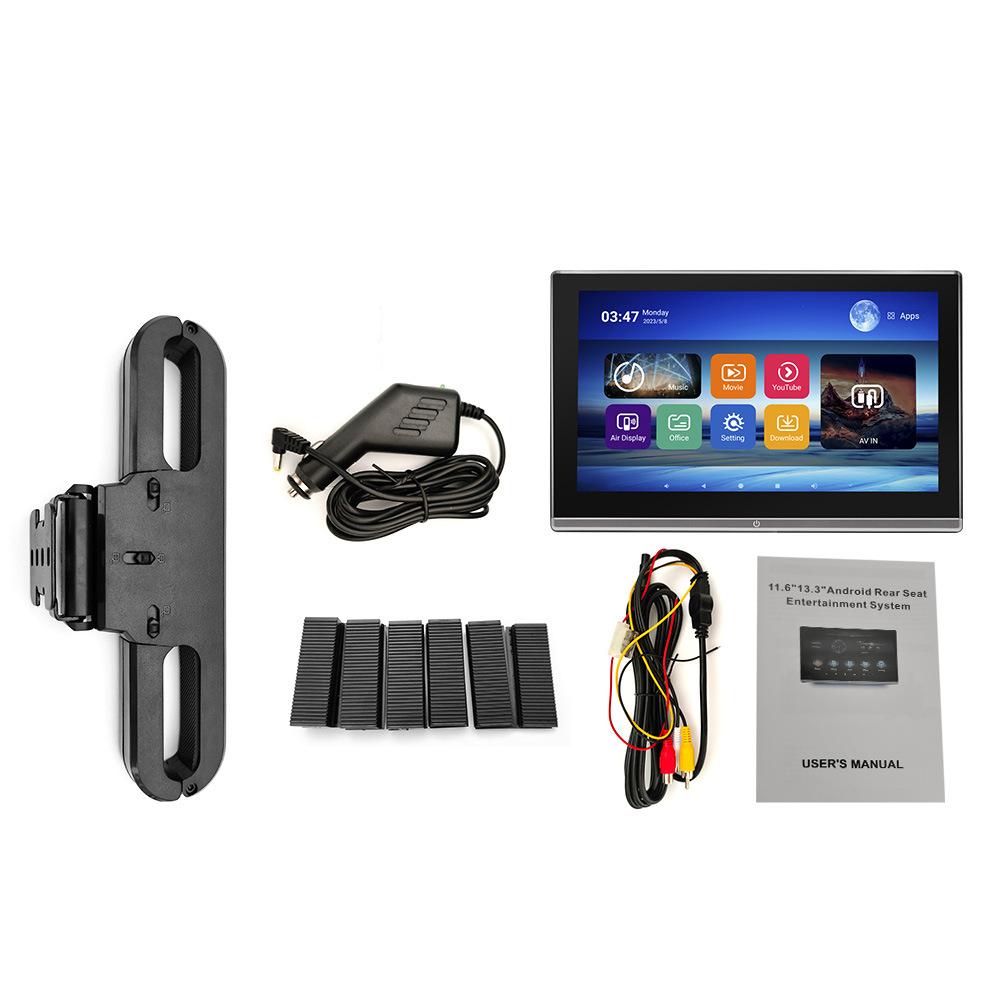 11.6-inch Headrest-mounted Display, In-car HD Android Multimedia System, Rear-seat Entertainment System.